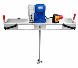 Container agitator type IBC-0150 suitable for liquids with up to 600 mPas in an 1000 liter IBC container